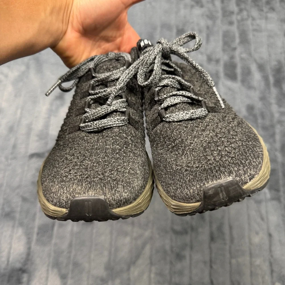 NOBULL Knit Runner Mens 13 Dark Grey Heather Olive Green Training Shoes